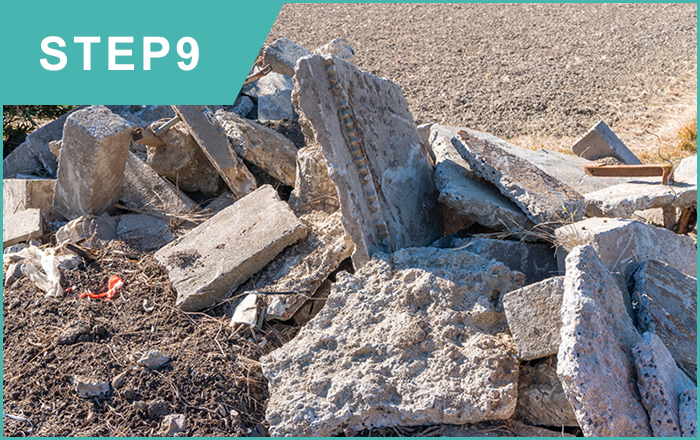 地中埋設物などの撤去